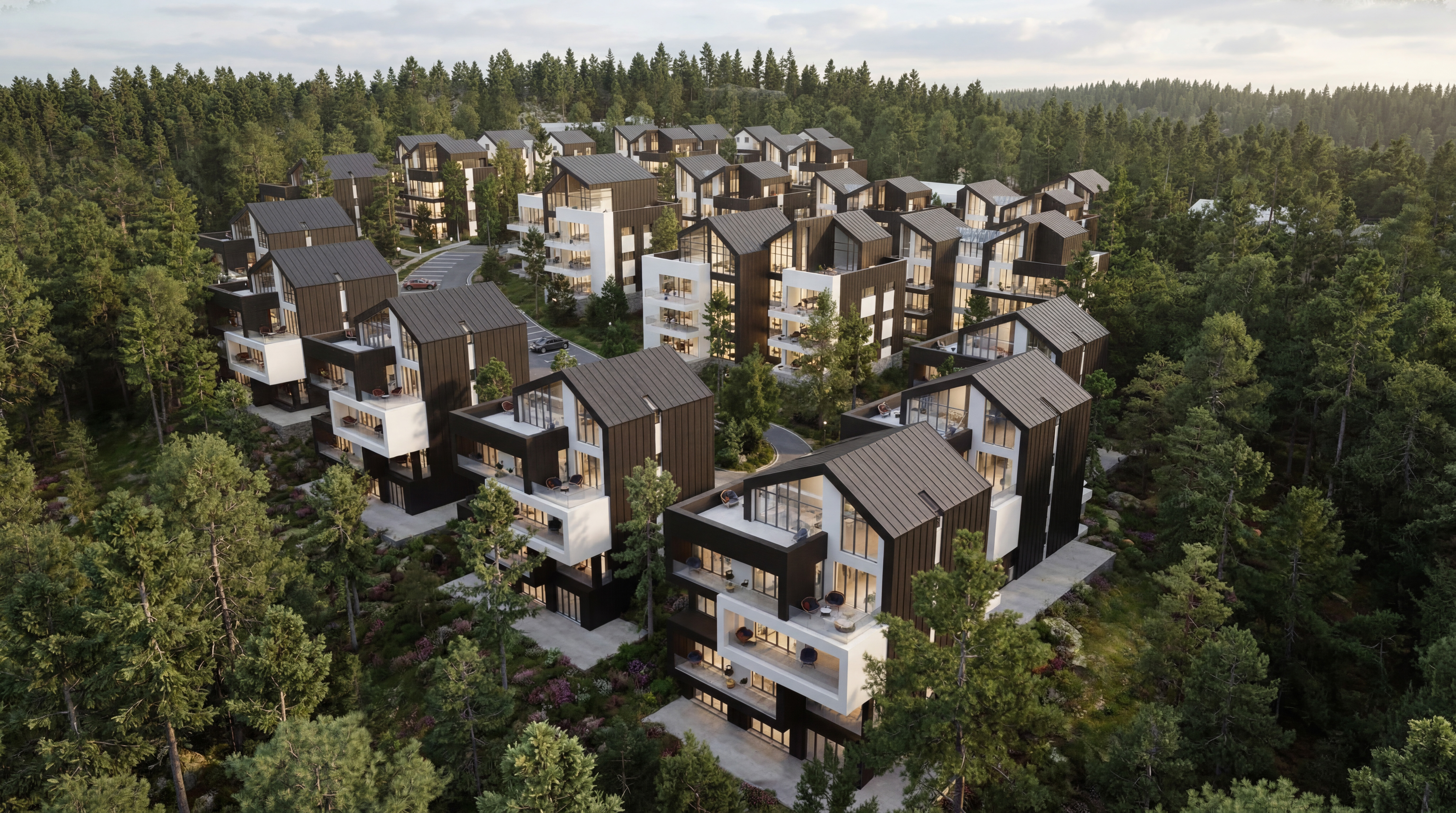 Residential Complex — aerial view